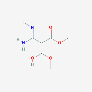 molecular formula C7H12N2O4 B5987376 Dimethyl [amino(methylamino)methylidene]propanedioate 