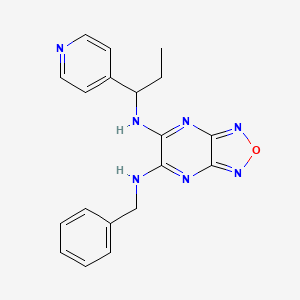 N-benzyl-N'-[1-(4-pyridinyl)propyl][1,2,5]oxadiazolo[3,4-b]pyrazine-5,6-diamine