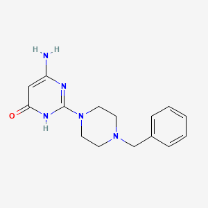 6-amino-2-(4-benzylpiperazin-1-yl)pyrimidin-4(3H)-one