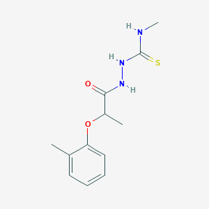 N-methyl-2-[2-(2-methylphenoxy)propanoyl]hydrazinecarbothioamide