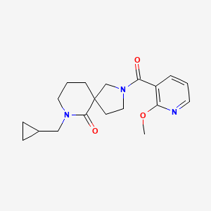 7-(cyclopropylmethyl)-2-[(2-methoxy-3-pyridinyl)carbonyl]-2,7-diazaspiro[4.5]decan-6-one