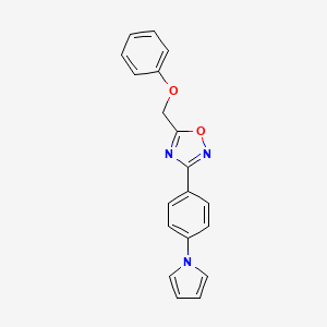 5-(phenoxymethyl)-3-[4-(1H-pyrrol-1-yl)phenyl]-1,2,4-oxadiazole