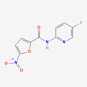 molecular formula C10H6IN3O4 B5987455 N-(5-iodopyridin-2-yl)-5-nitrofuran-2-carboxamide 