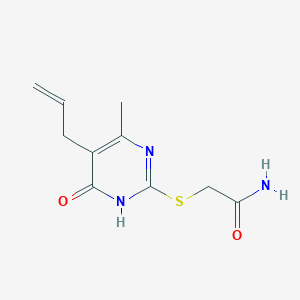 2-[(5-allyl-4-methyl-6-oxo-1,6-dihydro-2-pyrimidinyl)thio]acetamide