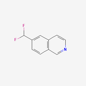 molecular formula C10H7F2N B598747 6-(二氟甲基)异喹啉 CAS No. 1204298-75-8
