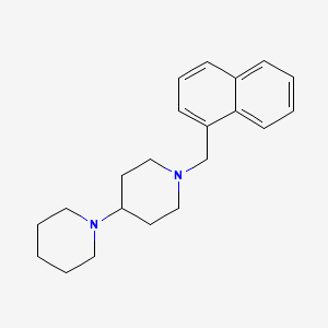 molecular formula C21H28N2 B5987511 1'-(Naphthalen-1-ylmethyl)-1,4'-bipiperidine 