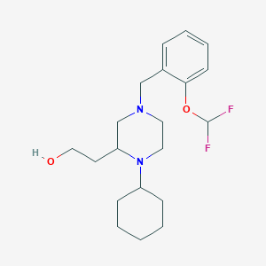 2-{1-cyclohexyl-4-[2-(difluoromethoxy)benzyl]-2-piperazinyl}ethanol