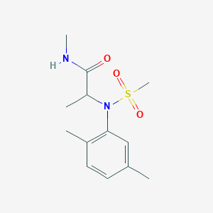 molecular formula C13H20N2O3S B5987550 N~2~-(2,5-dimethylphenyl)-N~1~-methyl-N~2~-(methylsulfonyl)alaninamide 