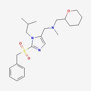 1-[2-(benzylsulfonyl)-1-isobutyl-1H-imidazol-5-yl]-N-methyl-N-(tetrahydro-2H-pyran-2-ylmethyl)methanamine