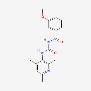 1-(3-METHOXYBENZOYL)-3-(2,4,6-TRIMETHYLPYRIDIN-3-YL)UREA