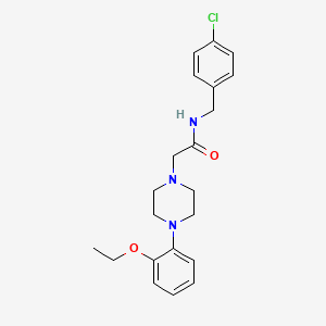 N-[(4-chlorophenyl)methyl]-2-[4-(2-ethoxyphenyl)piperazin-1-yl]acetamide