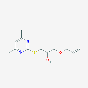 1-(4,6-Dimethylpyrimidin-2-yl)sulfanyl-3-prop-2-enoxypropan-2-ol