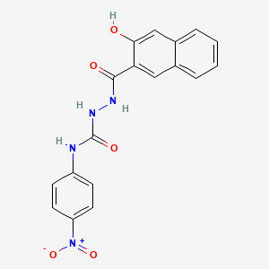 1-[(3-Hydroxynaphthalene-2-carbonyl)amino]-3-(4-nitrophenyl)urea