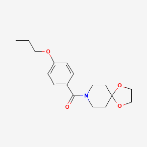 molecular formula C17H23NO4 B5987671 8-(4-propoxybenzoyl)-1,4-dioxa-8-azaspiro[4.5]decane 