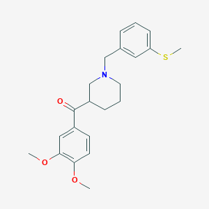 (3,4-dimethoxyphenyl){1-[3-(methylthio)benzyl]-3-piperidinyl}methanone