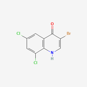 molecular formula C9H4BrCl2NO B598778 3-Bromo-6,8-dichloroquinolin-4(1H)-one CAS No. 1204810-78-5