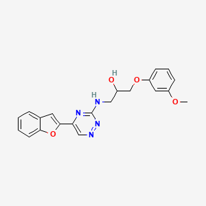 1-{[5-(1-benzofuran-2-yl)-1,2,4-triazin-3-yl]amino}-3-(3-methoxyphenoxy)-2-propanol