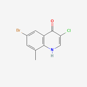 molecular formula C10H7BrClNO B598781 6-Bromo-3-chloro-8-methylquinolin-4(1H)-one CAS No. 1204810-04-7