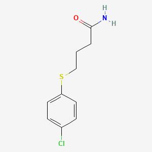 molecular formula C10H12ClNOS B5987817 4-[(4-chlorophenyl)thio]butanamide 