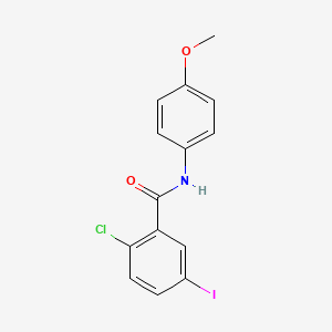 2-chloro-5-iodo-N-(4-methoxyphenyl)benzamide