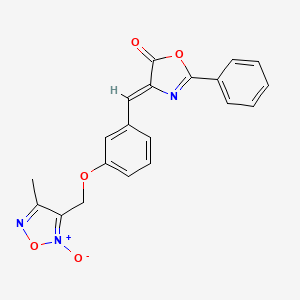 4-{3-[(4-methyl-2-oxido-1,2,5-oxadiazol-3-yl)methoxy]benzylidene}-2-phenyl-1,3-oxazol-5(4H)-one