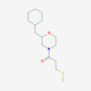 2-(cyclohexylmethyl)-4-[3-(methylthio)propanoyl]morpholine