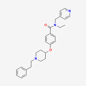 N-ethyl-4-{[1-(2-phenylethyl)-4-piperidinyl]oxy}-N-(4-pyridinylmethyl)benzamide