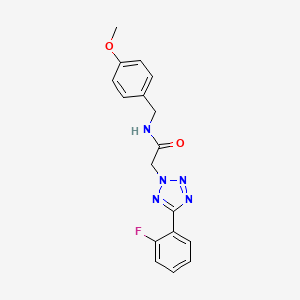 molecular formula C17H16FN5O2 B5987906 2-[5-(2-fluorophenyl)-2H-tetrazol-2-yl]-N-(4-methoxybenzyl)acetamide 