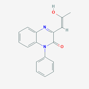 molecular formula C17H14N2O2 B5987908 3-(2-oxopropylidene)-1-phenyl-3,4-dihydro-2(1H)-quinoxalinone 