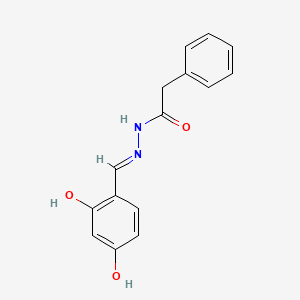 molecular formula C15H14N2O3 B5987937 N'-(2,4-dihydroxybenzylidene)-2-phenylacetohydrazide 