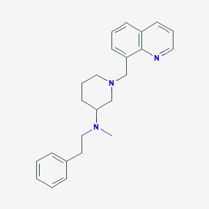 molecular formula C24H29N3 B5988005 N-methyl-N-(2-phenylethyl)-1-(8-quinolinylmethyl)-3-piperidinamine 