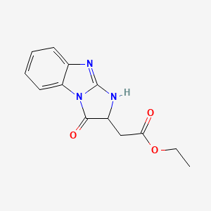 ethyl (3-oxo-2,3-dihydro-1H-imidazo[1,2-a]benzimidazol-2-yl)acetate