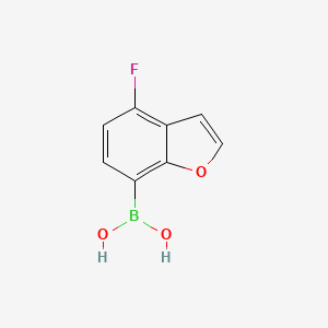 molecular formula C8H6BFO3 B598808 (4-Fluorobenzofuran-7-yl)boronic acid CAS No. 1204580-77-7