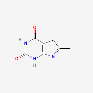 molecular formula C7H7N3O2 B598812 6-Methyl-1,5-dihydropyrrolo[2,3-d]pyrimidine-2,4-dione CAS No. 18149-53-6