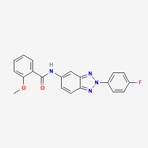 N-[2-(4-fluorophenyl)benzotriazol-5-yl]-2-methoxybenzamide