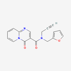 molecular formula C17H13N3O3 B5988279 N-(2-furylmethyl)-4-oxo-N-2-propyn-1-yl-4H-pyrido[1,2-a]pyrimidine-3-carboxamide 