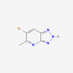 molecular formula C6H5BrN4 B598828 6-Bromo-5-methyl-2H-[1,2,3]triazolo[4,5-b]pyridine CAS No. 120640-84-8