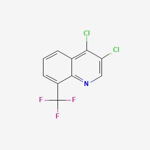 molecular formula C10H4Cl2F3N B598832 3,4-Dichloro-8-(trifluoromethyl)quinoline CAS No. 1204810-08-1