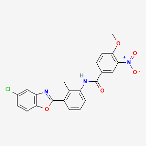 N-[3-(5-chloro-1,3-benzoxazol-2-yl)-2-methylphenyl]-4-methoxy-3-nitrobenzamide