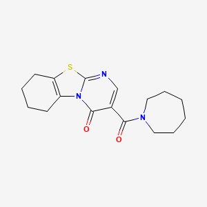 3-(1-azepanylcarbonyl)-6,7,8,9-tetrahydro-4H-pyrimido[2,1-b][1,3]benzothiazol-4-one