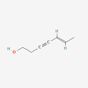 molecular formula C7H10O B598839 (5E)-庚-5-烯-3-炔-1-醇 CAS No. 103197-98-4