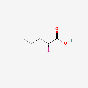 molecular formula C6H11FO2 B598846 (2S)-2-氟-4-甲基戊酸 CAS No. 126957-44-6