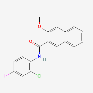 N-(2-chloro-4-iodophenyl)-3-methoxynaphthalene-2-carboxamide