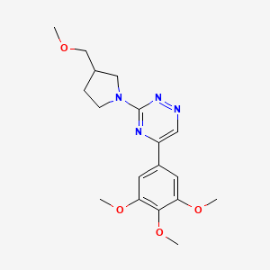 3-[3-(Methoxymethyl)pyrrolidin-1-yl]-5-(3,4,5-trimethoxyphenyl)-1,2,4-triazine