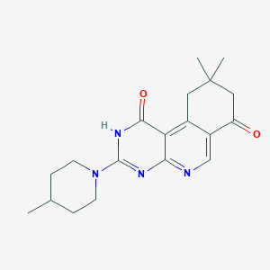 9,9-dimethyl-3-(4-methylpiperidino)-9,10-dihydropyrimido[4,5-c]isoquinoline-1,7(2H,8H)-dione