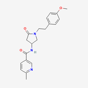 N-{1-[2-(4-methoxyphenyl)ethyl]-5-oxo-3-pyrrolidinyl}-6-methylnicotinamide