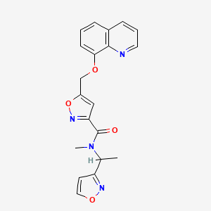 N-[1-(3-isoxazolyl)ethyl]-N-methyl-5-[(8-quinolinyloxy)methyl]-3-isoxazolecarboxamide