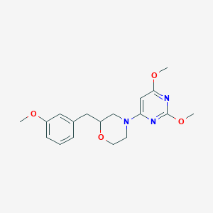 4-(2,6-dimethoxy-4-pyrimidinyl)-2-(3-methoxybenzyl)morpholine