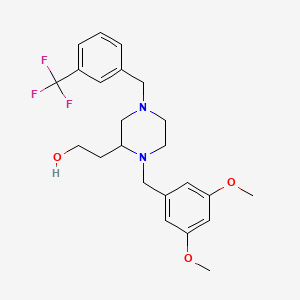 2-{1-(3,5-dimethoxybenzyl)-4-[3-(trifluoromethyl)benzyl]-2-piperazinyl}ethanol