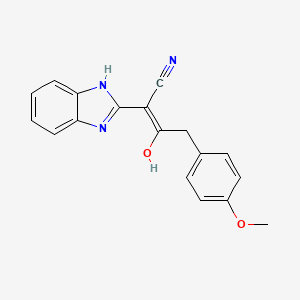 2-(2,3-dihydro-1H-1,3-benzodiazol-2-ylidene)-4-(4-methoxyphenyl)-3-oxobutanenitrile